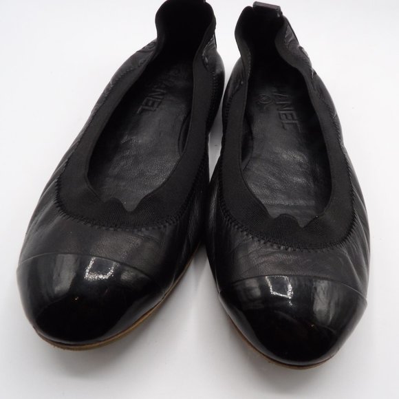 CHANEL BALLERINA FLATS EXCELLENT SZ 6 - Picture 10 of 10